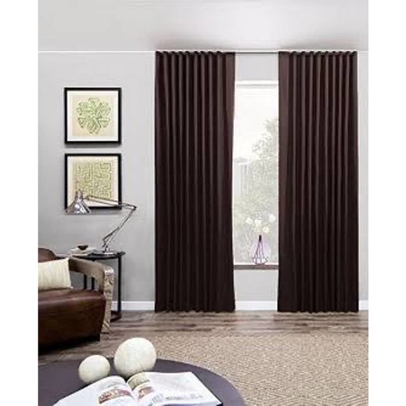 West Elm Other - West Elm Burnout Velvet Chocolate Brown panel curtains 42x84